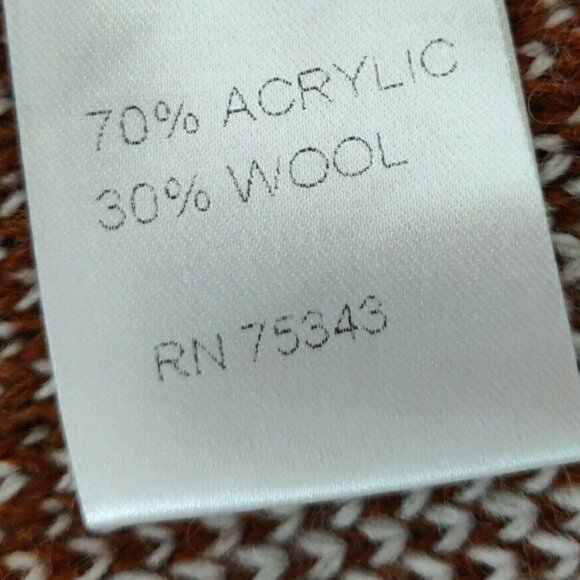 CocoGio Made in Italy Aztec Fringed Wool Blend Cardigan Sweater Small Longline - Picture 8 of 9